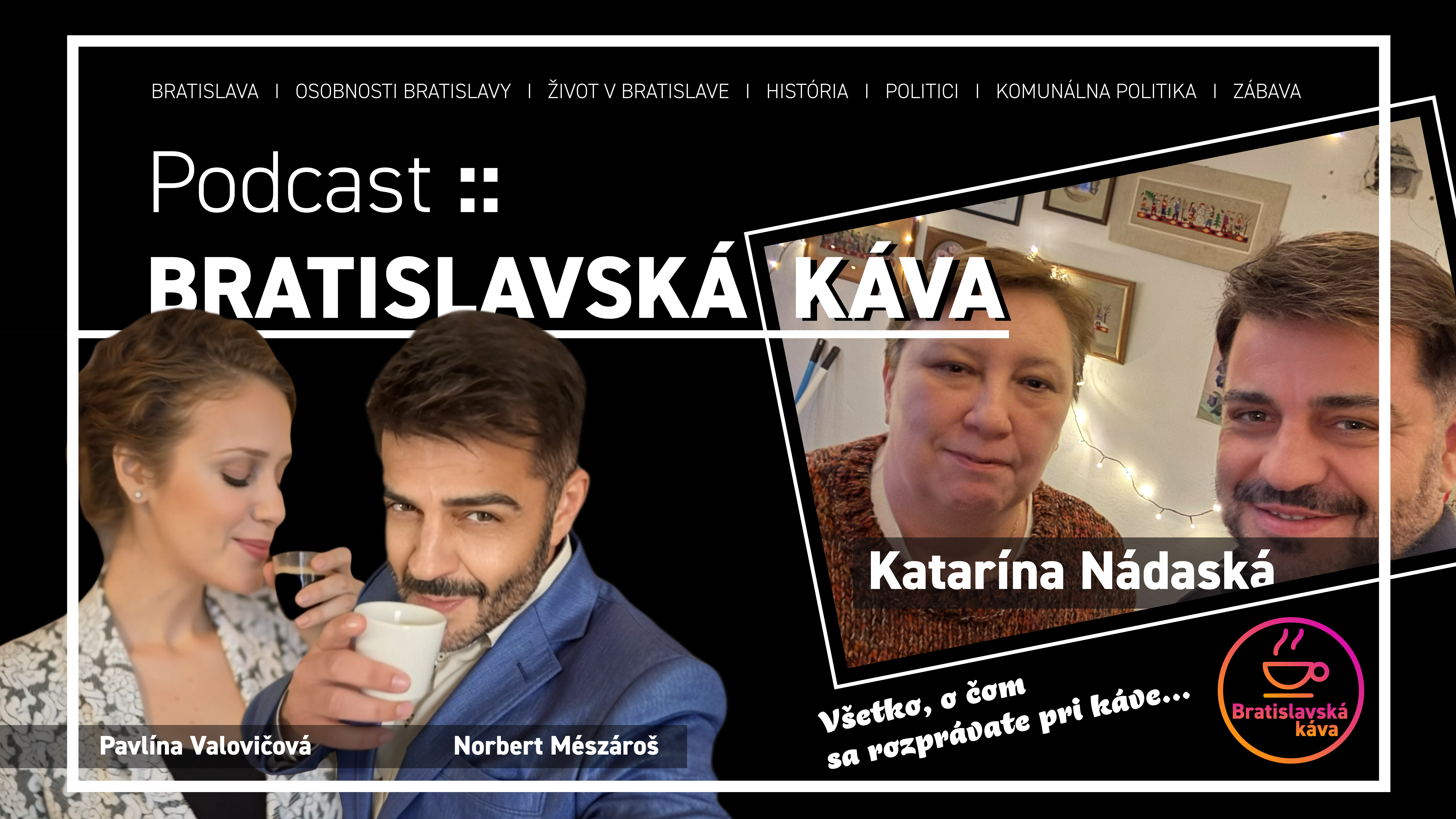Podcast: Bratislavská káva KATARÍNA NÁDASKÁ – epizóda podcastu Bratislavská káva